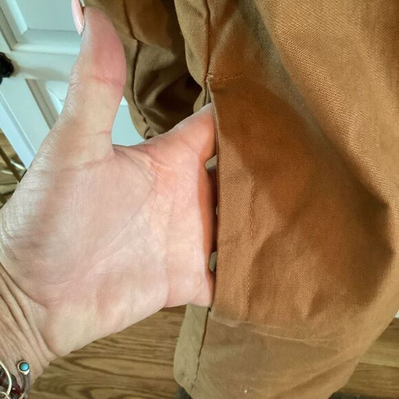 Wrangler Workwear Quilted Lined Work Shirt Jacket with Hood Sz 2XL - Picture 5 of 10